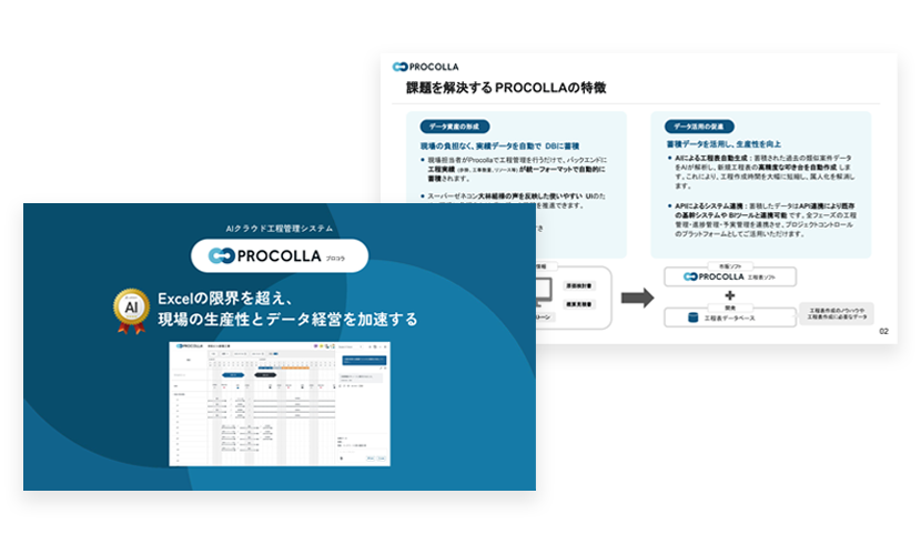 プロコラ製品資料サンプル画像